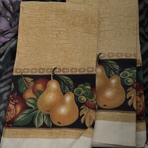 Walmart Vintage Elegant Pear Design Kitchen Towels, Set of 2